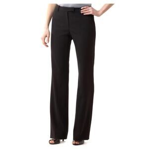 NWT Calvin Klein Madison Straight Leg Trouser Dress Pants Black Women's Size 4